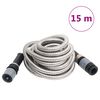 vidaXL Manguera jard&iacute;n y pulverizador acero inoxidable plata 14mm 15 m