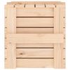 vidaXL Caja de almacenaje madera maciza de pino 58x40,5x42 cm