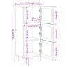 vidaXL Aparador alto Natural 40 x 33 x 110 cm Madera de mango maciza