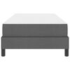 vidaXL Cama tipo Box Spring con colch&oacute;n Gris oscuro 90 x 200 cm tela