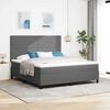 vidaXL Cama tipo Box Spring Gris claro y . 180 x 200 cm Tela de Pana