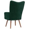 vidaXL Sill&oacute;n de relax de terciopelo verde oscuro