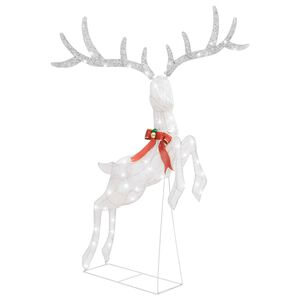 vidaXL Reno decorativo de Navidad blanco 120 LEDs blanco fr&iacute;o