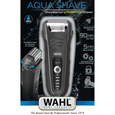 Wahl Maquinilla de afeitar de barba 6 piezas Aqua Shave 18W