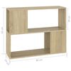 vidaXL Mueble para TV madera contrachapada roble Sonoma 80x24x63 cm
