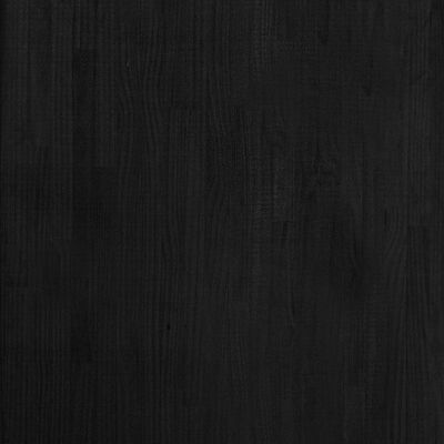 vidaXL Estantería de madera maciza pino negro 60x30x210 cm