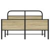 vidaXL Estructura de cama sin colch&oacute;n 120x200 cm madera roble Sonoma