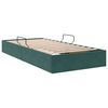 vidaXL Cama con almacenamiento Verde oscuro 90 x 200 cm Terciopelo