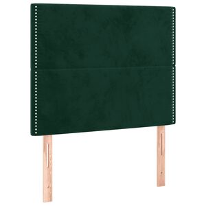 vidaXL Cabecero Terciopelo Verde Oscuro 90x5x118/128 cm