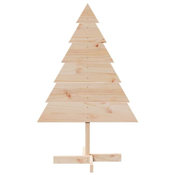 vidaXL &Aacute;rbol de Navidad de adorno madera maciza 110 cm