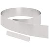 vidaXL Borde de C&eacute;sped Plateado 450 x 0.05 x 15 cm Acero inoxidable