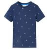 vidaXL Camiseta de ni&ntilde;os azul oscuro 128