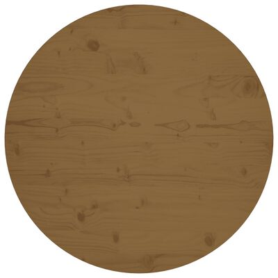 vidaXL Superficie de mesa madera maciza de pino marrón Ø80x2,5 cm