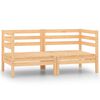 vidaXL Sof&aacute;s de esquina para jard&iacute;n 2 uds madera maciza de pino