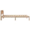 vidaXL Estructura de cama Marr&oacute;n 75 x 190 cm Madera de pino macizo
