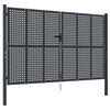 vidaXL Puerta de jard&iacute;n Antracita 300x175 cm Acero