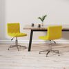 vidaXL Sillas de comedor giratorias 2 uds terciopelo amarillo mostaza