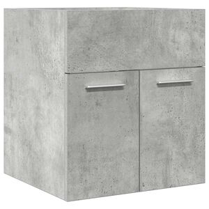 vidaXL Mueble de lavabo madera ingenier&iacute;a gris hormig&oacute;n 41x38,5x46 cm