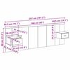 vidaXL Cabecero con Mueble con caj&oacute;n 3 pcs Madera envejecida