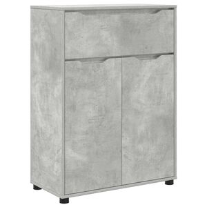 vidaXL Gabinete de Ba&ntilde;o con caj&oacute;n Gris Concreto 72,5 x 36,5 x 100 cm