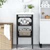 vidaXL Estructura de lavabo de hierro negro 40x38x83 cm