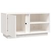 vidaXL Mueble de TV madera maciza de pino blanco 80x35x40,5 cm