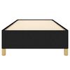 vidaXL Estructura de cama sin colch&oacute;n tela negro 80x200 cm