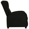 vidaXL Sill&oacute;n reclinable de tela negro