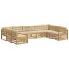 vidaXL Conjunto de sof&aacute;s de exterior 9 pcs y Beige 404 x 245,5 x 73 cm