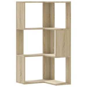 vidaXL Estanter&iacute;a de esquina 3 niveles madera roble Sonoma 50x50x102cm