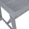 vidaXL Juego de comedor de jard&iacute;n 7 pzas madera maciza de acacia gris