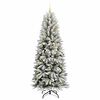 vidaXL &Aacute;rbol de Navidad artificial 210 cm PVC y Pl&aacute;stico y Acero y PE