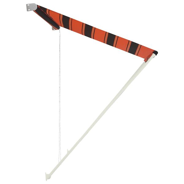 vidaXL Toldo retr&aacute;ctil naranja y marr&oacute;n 250x150 cm