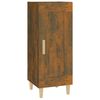 vidaXL Aparador madera de ingenier&iacute;a roble ahumado 34,5x34x90 cm