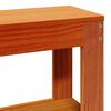 vidaXL Estructura de cama sin colch&oacute;n madera maciza marr&oacute;n 75x190 cm
