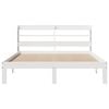 vidaXL Estructura de cama con cabecero madera de pino blanco 150x200cm