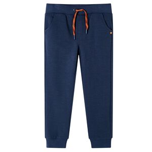 Pantalones de ch&aacute;ndal infantiles azul marino m&eacute;lange 104