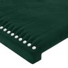 vidaXL Estructura cama sin colch&oacute;n terciopelo verde oscuro 200x200 cm