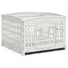 vidaXL Parque para Perros de 4 Paneles 177,5 x 154,5 x 112 cm Pl&aacute;stico