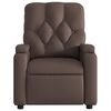 vidaXL Sill&oacute;n de masaje reclinable cuero sint&eacute;tico marr&oacute;n