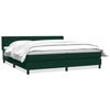 vidaXL Cama box spring con colch&oacute;n terciopelo verde oscuro 200x210 cm