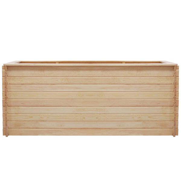 vidaXL Arriate de jard&iacute;n de madera de pino 19 mm 200x100x80 cm