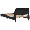 vidaXL Estructura de cama Dover cuero sint&eacute;tico negro 100x203 cm