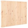 vidaXL Cabecero de cama de pared madera maciza de pino 140x3x110 cm