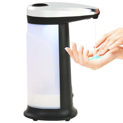 vidaXL Dispensador de jabón automático con sensor y sonido 2 uds 800ml