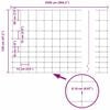 vidaXL Valla de campo Plateado 25 x 1.2 m Acero galvanizado