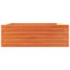 vidaXL Jardinera de madera maciza pino marr&oacute;n cera 70x70x23 cm