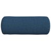 vidaXL Cojines Bolster 2 pcs Azul Ø 15 x 40 cm tela