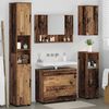 vidaXL Juego de muebles de baño con cajón 5 pcs Madera vieja
