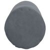 vidaXL Cojines Bolster 2 pcs Gris oscuro Ø 25 x 70 cm Tela de pana